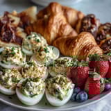 Easter Brunch Board Deviled Eggs