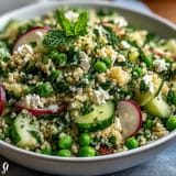 Spring Pea Mint Couscous Salad