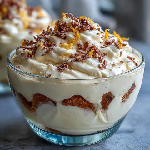 Elegant limoncello tiramisu cups layered with zesty syrup and creamy mascarpone in individual glass jars.  