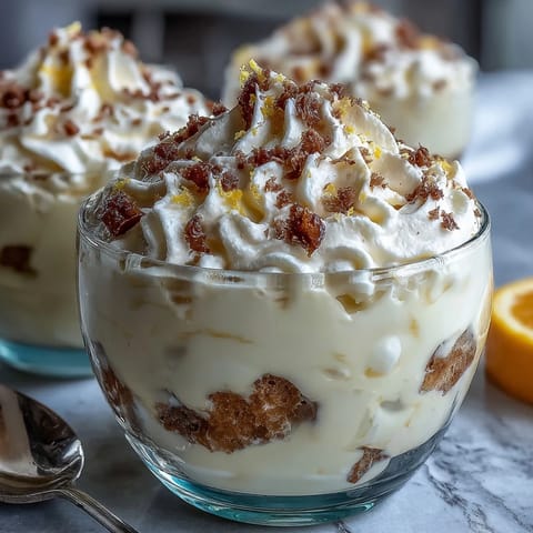 Zesty homemade limoncello tiramisu cups feature delicate ladyfingers soaked in citrus syrup and topped with lemon zest.  