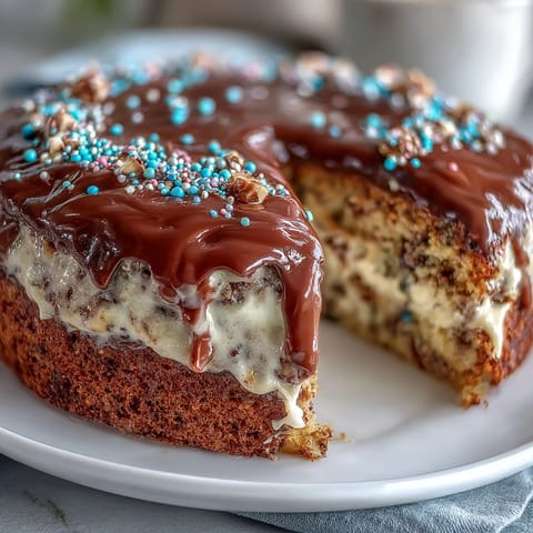 Fluffy vanilla sheet cake topped with creamy vanilla buttercream and festive graduation sprinkles, ready to serve at your celebration.