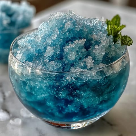Blue Raspberry Lemonade Slushie