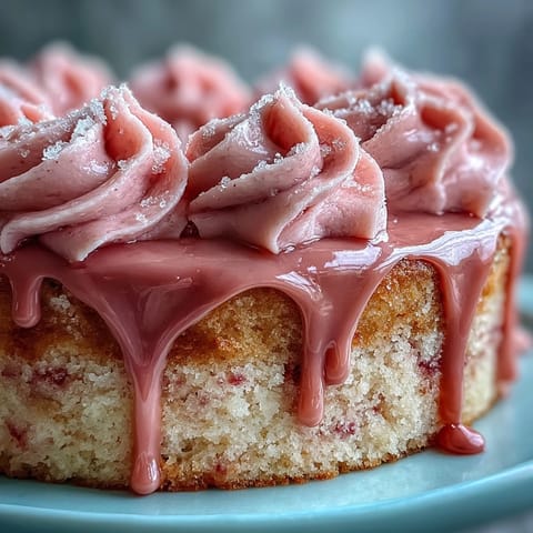 Elegant Bridal Shower Rosé Velvet Cake, a festive dessert with creamy frosting, ready for celebration.