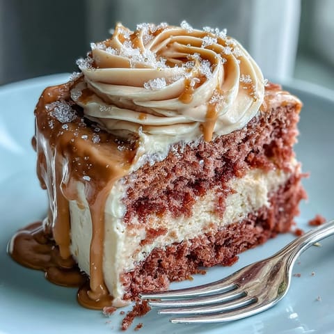 Elegant Bridal Shower Rosé Velvet Cake, ready for a celebratory slice.