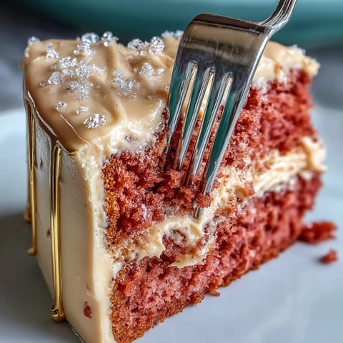 Bridal Shower Rosé Velvet Cake with smooth pink frosting and a shimmering gold drip.