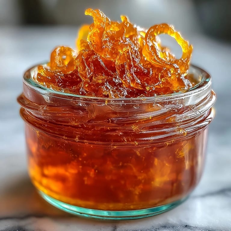 Golden dandelion jelly infused with zesty lemon and floral honey, spread generously on warm toast for a sunny, foraged treat.