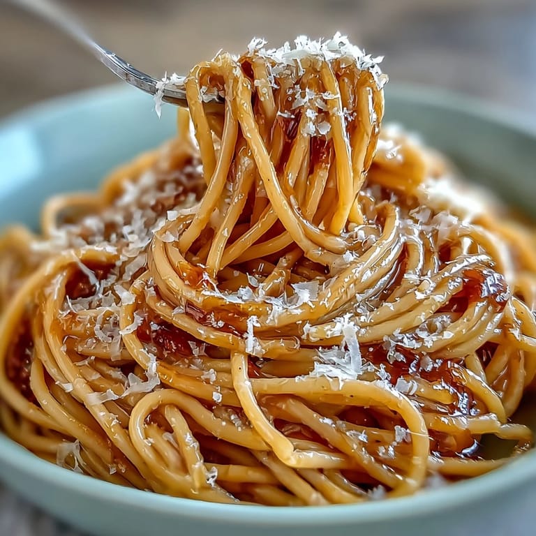 Savory Brown Butter Parmesan Pasta drizzled with nutty browned butter, ready to eat.