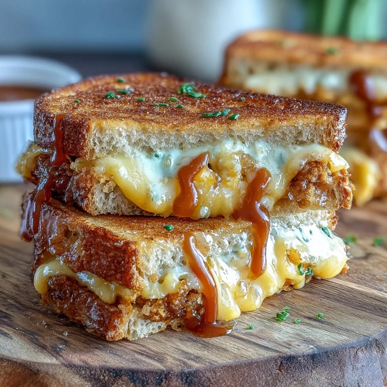 Crispy, buttery bread encasing gooey cheese in this delicious Honey Sriracha Grilled Cheese.