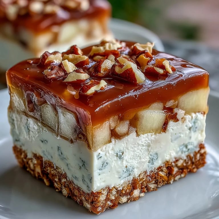 Refreshing Caramel Apple Pretzel Jello Salad, a sweet and salty no-bake delight.