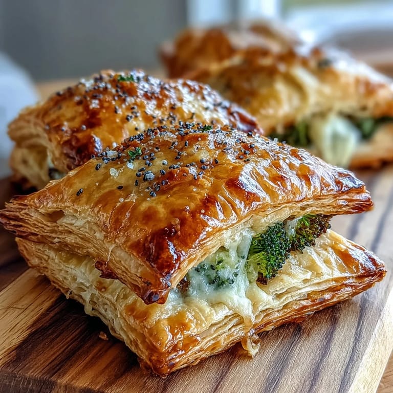 Close-up of warm Broccoli Cheddar Mini Hand Pies, a comforting bite.