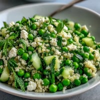 Spring Pea Mint Couscous Salad